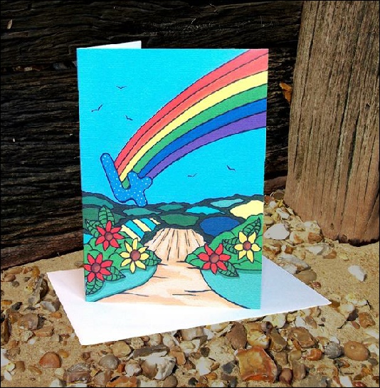 Olivia Goddard Designs - The Simply Country Range - 4th Birthday Rainbow