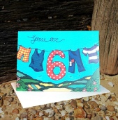 Sixth Birthday Washing Line