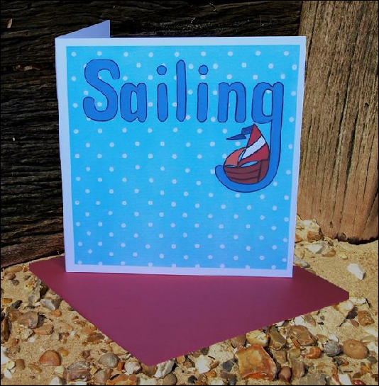 Olivia Goddard Designs - Seaside Words Range - Sailing