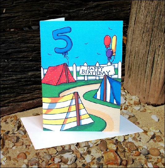 Olivia Goddard Designs - The Simply Country Range - 5th Birthday Tents