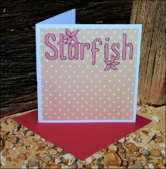 Olivia Goddard Designs - Seaside Words Range - Starfish